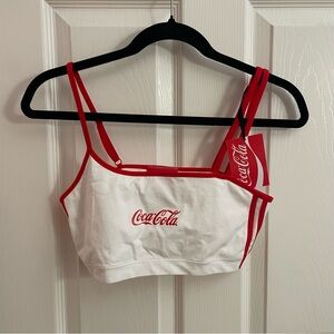 Coca-Cola Red & White Logo Crop Top